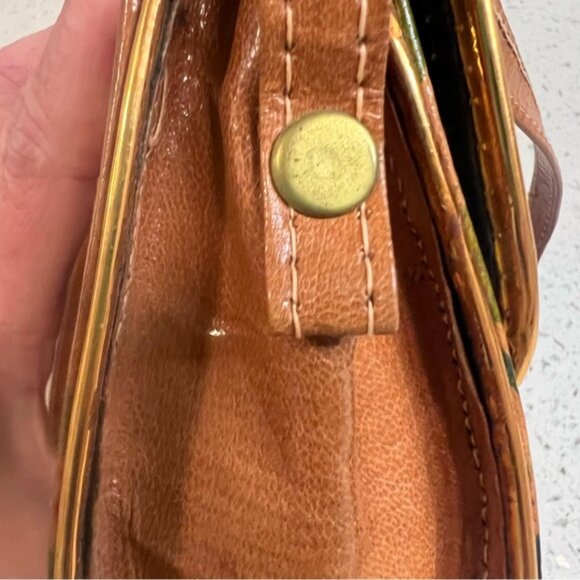 Vintage Genuine Boardy Leather Hand Tooled Elephant Safari Purse -Snap Closure - Picture 10 of 14